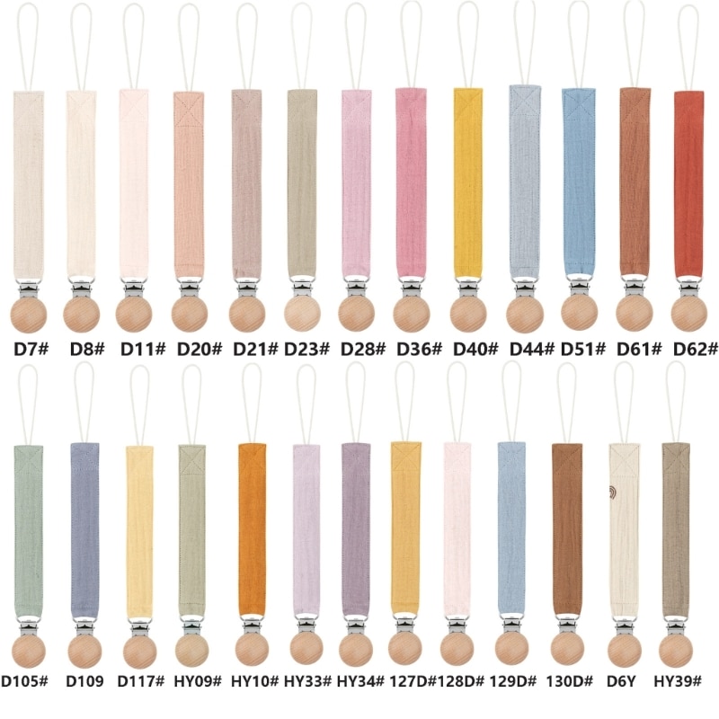 Baby Pacifier Clip Soft Cotton Pacifier Chain Nipple Bracket Holder For Nipple Toddler Toy Clip Baby Gifts Wholesale