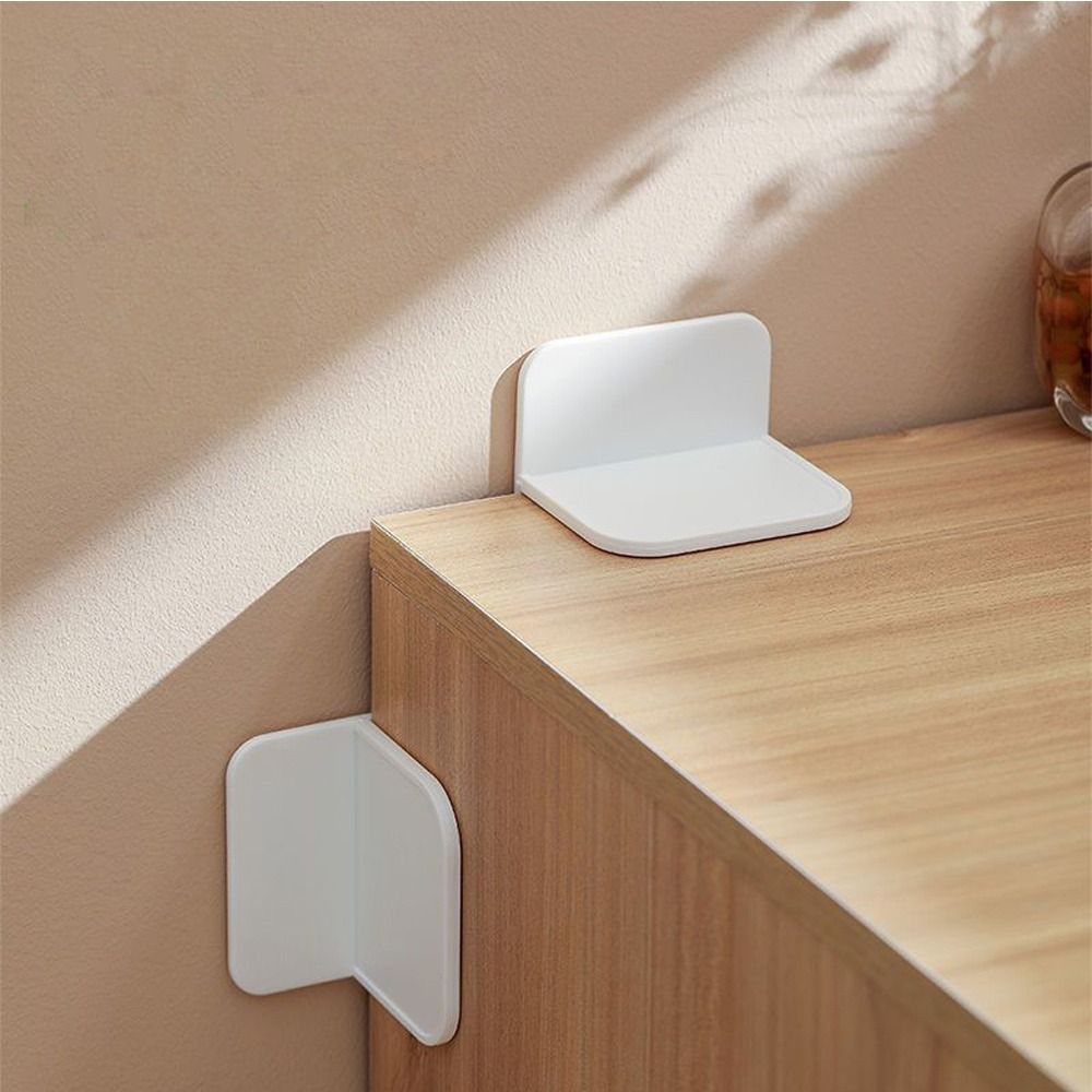 2 Pcs Child Safety Protector Anti-Tipping Holder Free Punch Drawer Retainer Cabinet Furniture Holder Baby Security Stuff