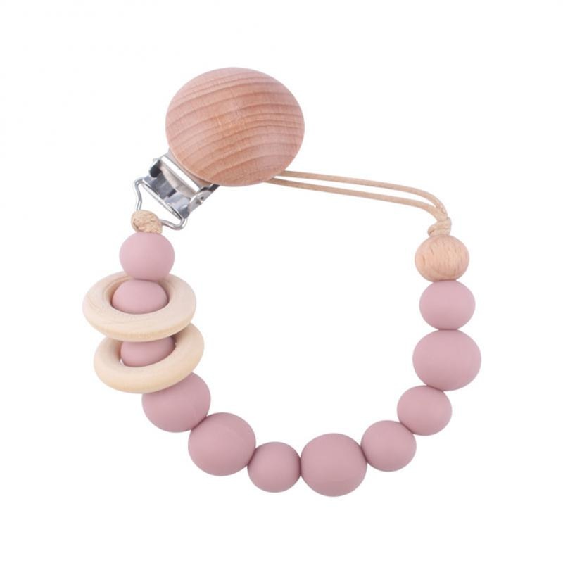 Pacifier Clips Chains Anti-drop Bite Bag Toy 26cm Creative Pacifier Clip Pacifier Chain Silicone Soother Holder Nipple Chain