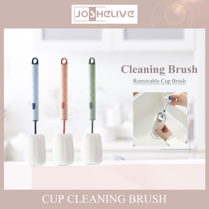 Water Bottle Cleaner Brush Sponge Cleaning Brushes Sponge Cup Bottle Brush Sponge Cup Brush Cleaning Supplies Removable Portable