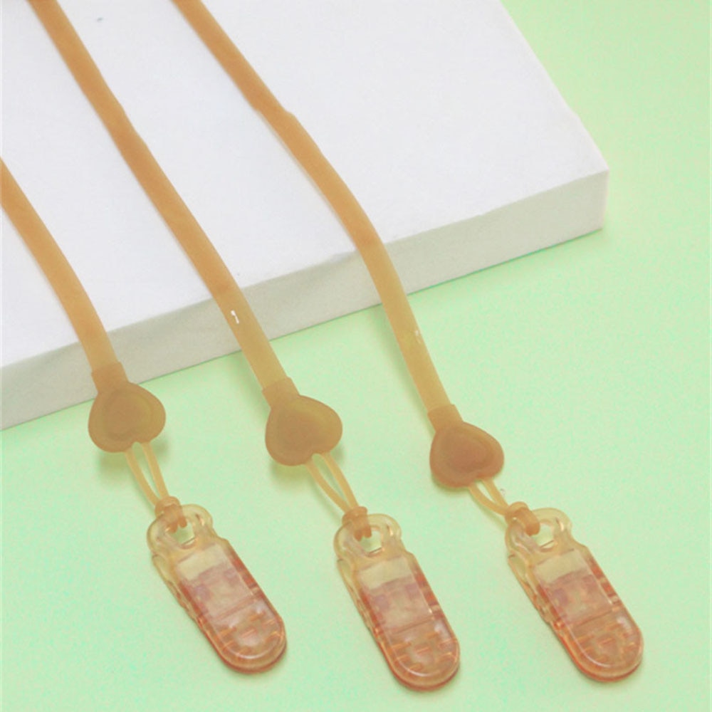 Baby Infant Toddler Pacifier Elastic Nipple Anti-falling Chain Pacifier Clip Retractable Molar Chain Baby Pacifier Clip Cute
