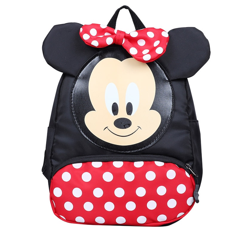 Disney Anime Mickey Mouse Backpack Kindergarten Child School Bags Cartoon Minnie Mouse Large Capacity Waterproof Backpack