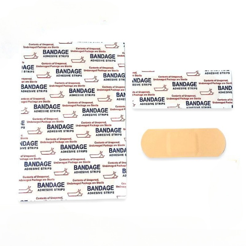 50pcs/set Wide 7.2*2.5cm Band Aid Waterproof Breathable Wound Plaster Hemostasis Patch for Medical Strips Adhesive Bandages