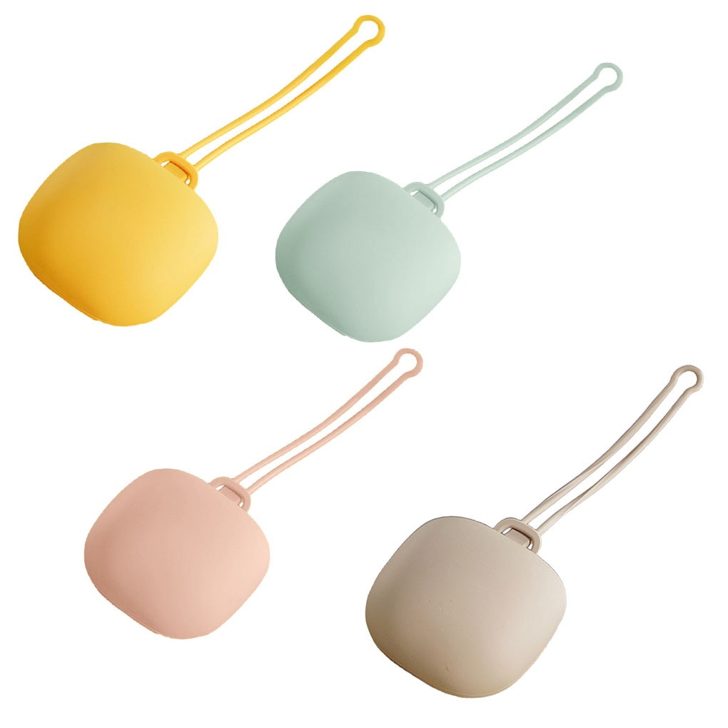 Baby Pacifier Holder Case Silicone Newborn Soother Clip Portable Travel Outdoor Activities Organizer Box Diaper Bag
