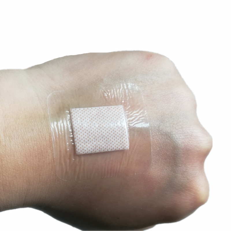 50pcs/set Transparent Band Aid Waterproof Square Skin Patches Wound Dressing Plaster Adhesive Bandages Medical Strips 38*38mm