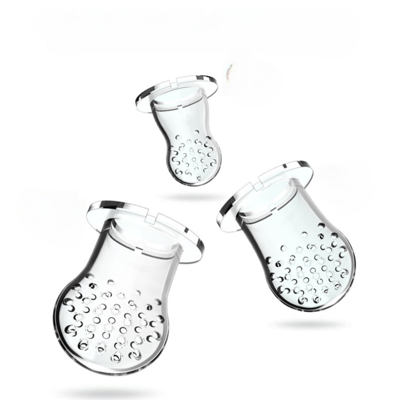 2pcs Baby Nipple Pacifier Feeder Accessories Fruit Juice Filter Nozzle Mesh Net Food Pocket Food Silicone Solid Foods Filter Tip