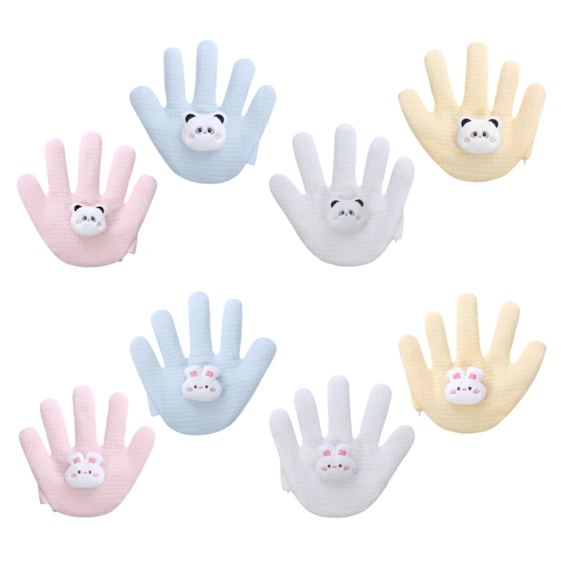 Babies Soothes Cartoon Anti-Startle Hand Pacify Toy Newborn Hand Pillow Prevent Startles and Promotes Sleep