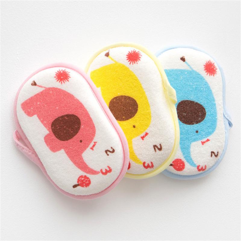 Household Supplies Newborn Sponge Kids Cute Baby Bath Sponge Bsthing Supplies Bath Cotton Bsthroom Accessory Elephant Pattern