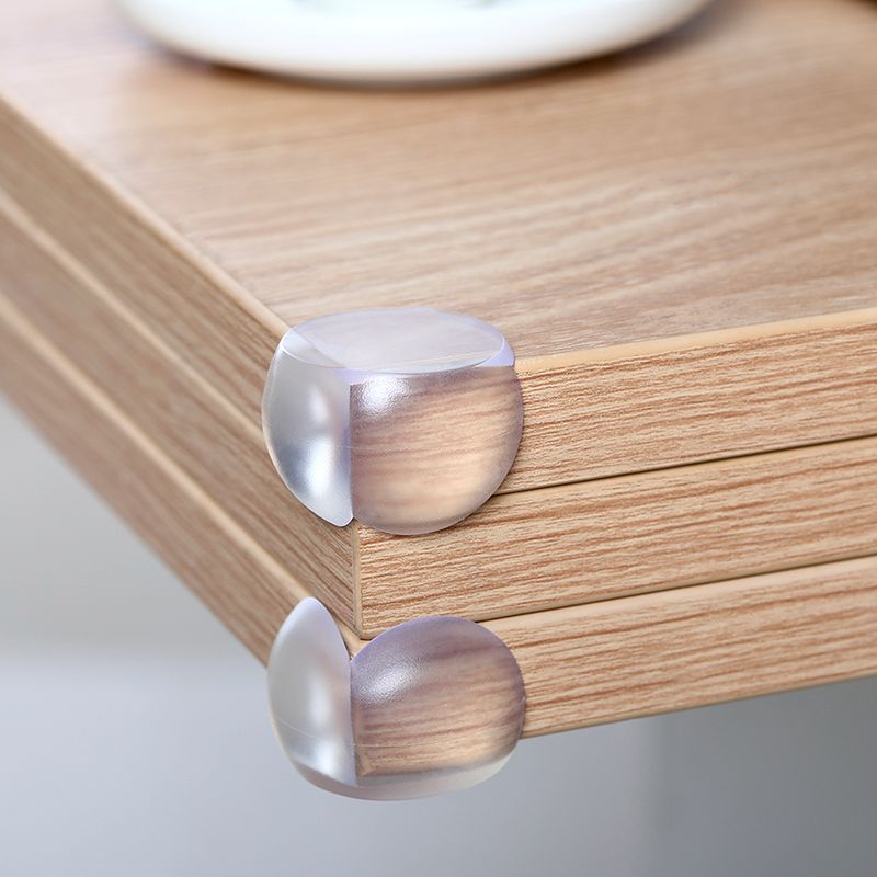 Transparent anti-collision angle thickened table corner silicone protective cover tea table glass baby's soft bag corner