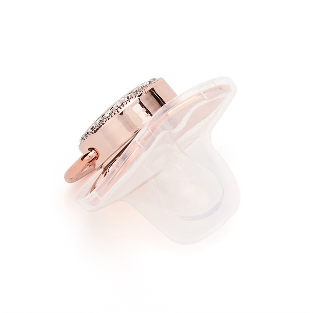 Baby Feeding Safe Funny 26 Letter Creative Baby Product Baby Pacifiers Feeder Rose Gold With Dust Cover Baby Accessories