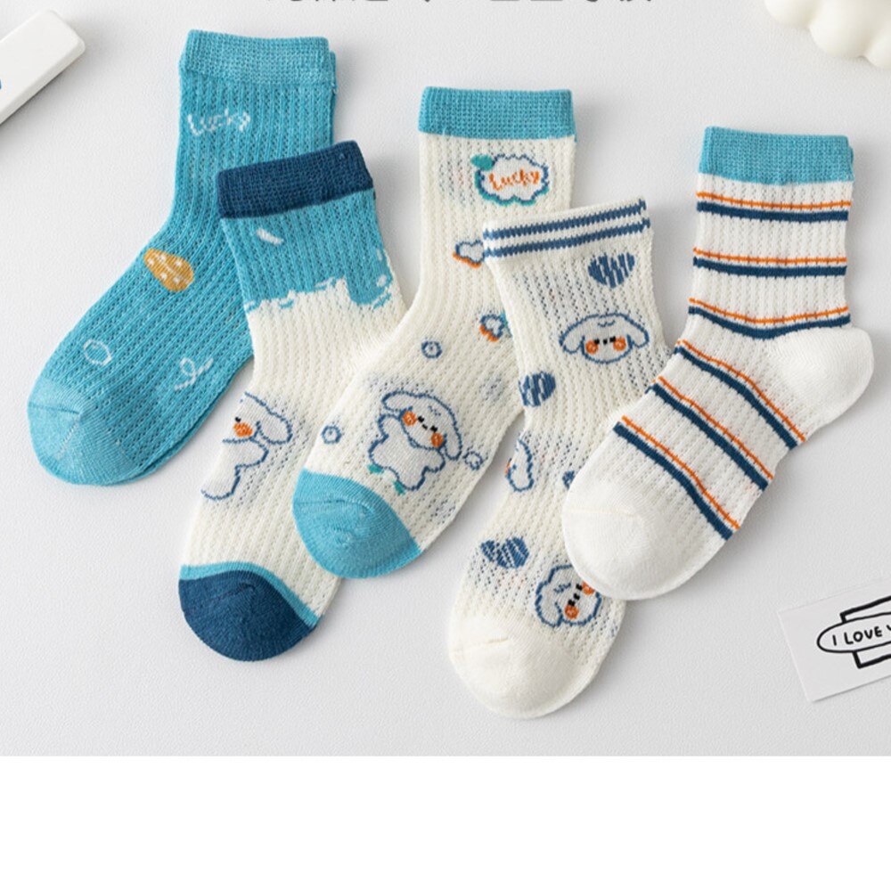summer children's socks boy mesh popular tube socks baby dogs cartoon children in cuhk sock infant
