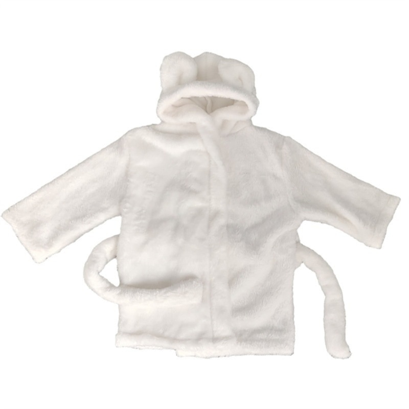 Newborn Baby Photo Props Bathrobe for Boys Girls Baby Photography Props White 0