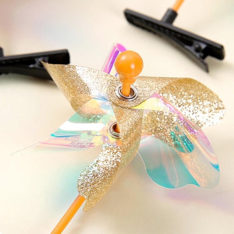 Colorful Pinwheel Hair Clip Y2K Girls Accessories Sweet Hairpin Women Girl