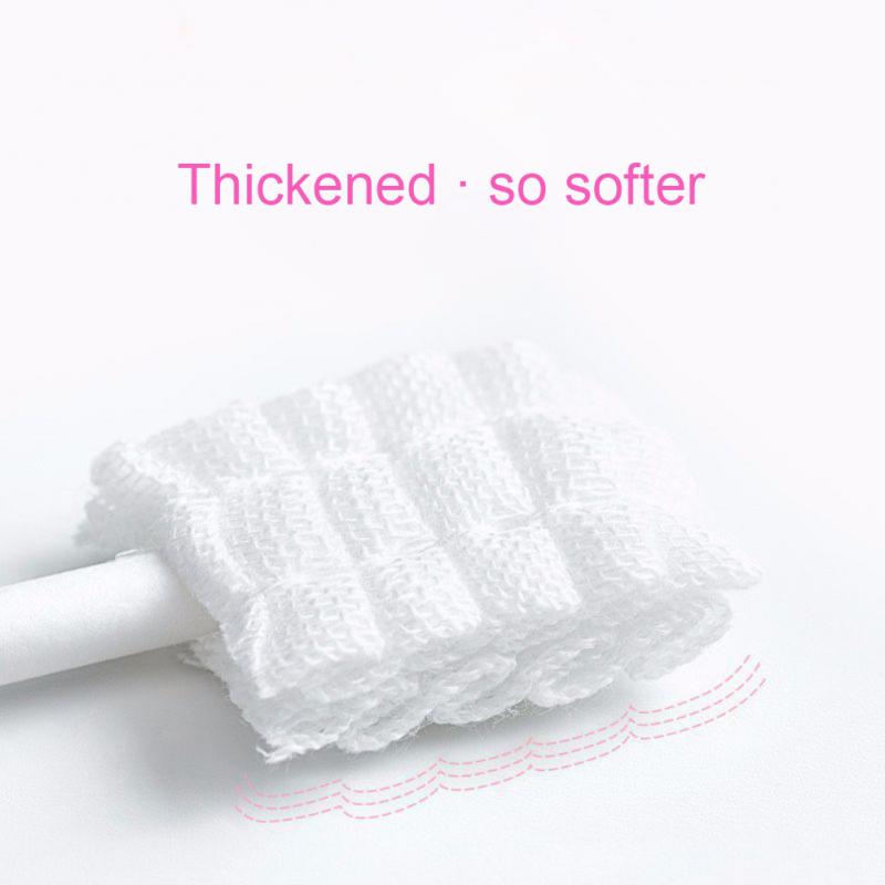 Disposable Baby Tongue Cleaning Deciduous Soft Bristle Toothbrushm 3d Wave-shaped Brush Head Baby Tongue Washing Tongue Artifact