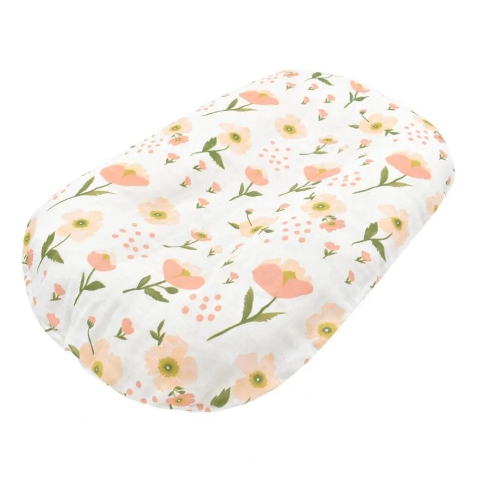 Newborn Crib Cover Muslin Cotton Baby Nest Cover Breathable Useful Super Soft Infant Newborn Crib Slipcover for Caring