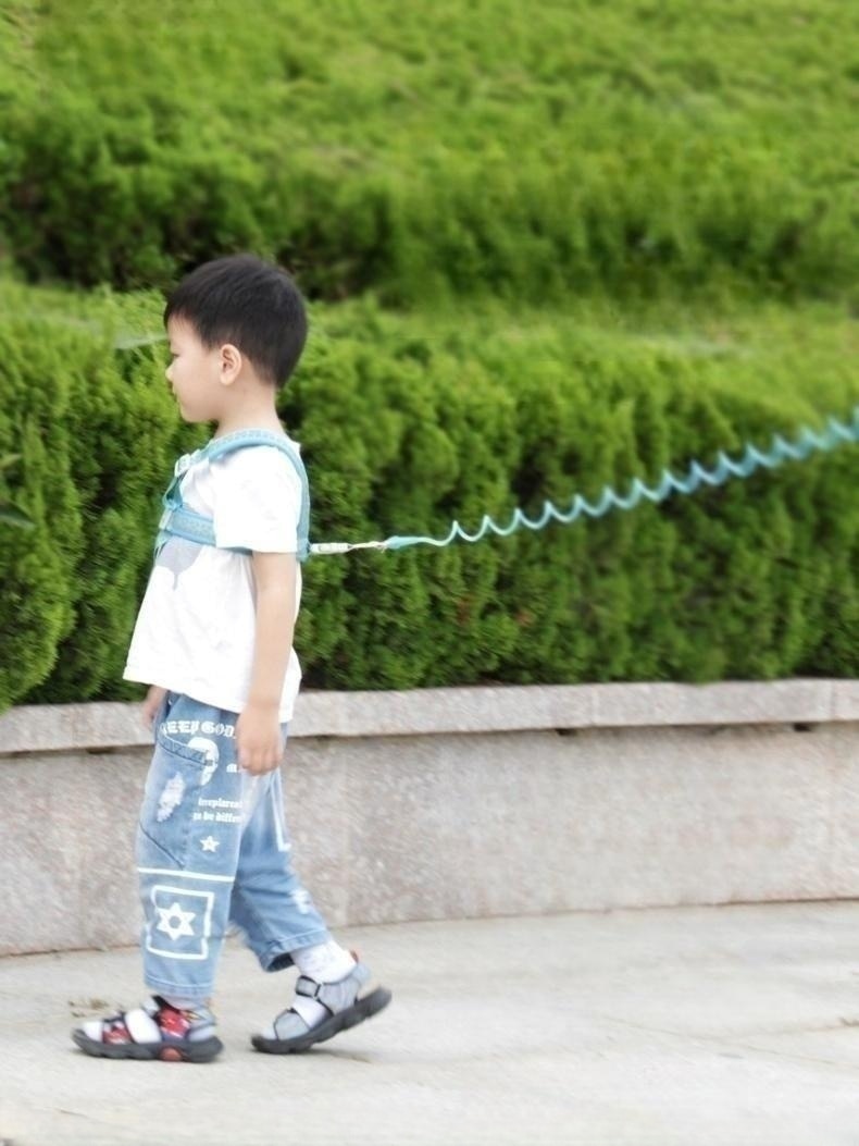 Children's Anti-lost Safety Traction Belt, Dual-use Strap And Bracelet, Thick Mesh Protection
