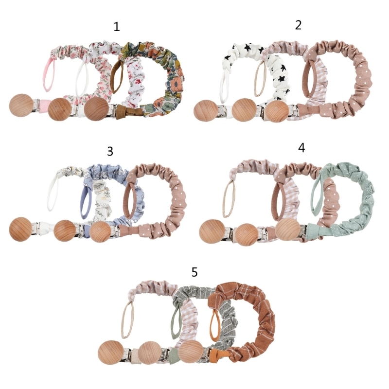 Q81A Chain Teething Toy Pacifier Holder Pacifier Clip Birthday Gift