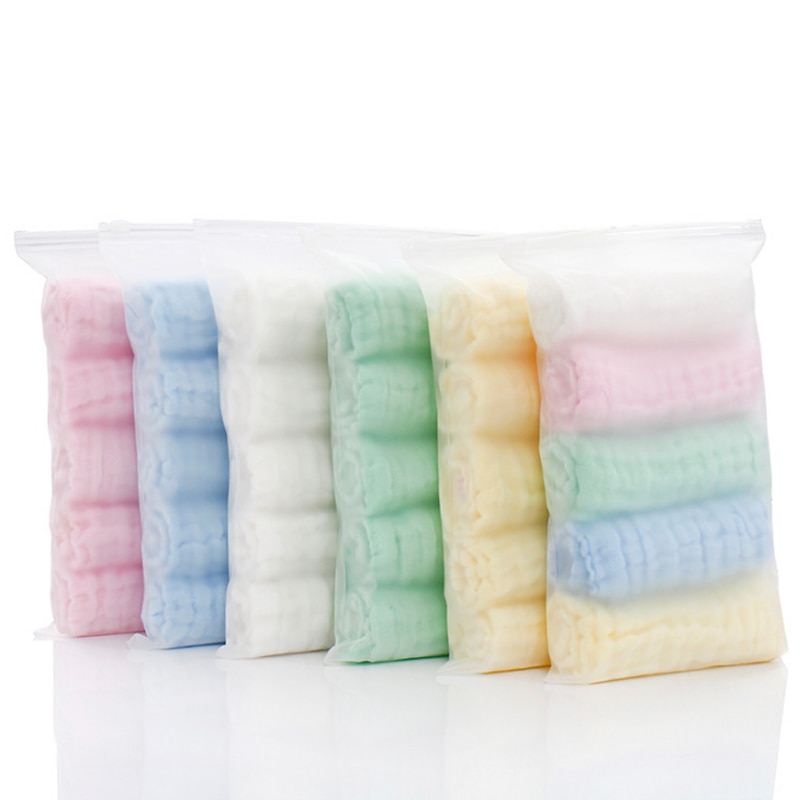5Pcs/lot New 30 * 30cm six layer square towel