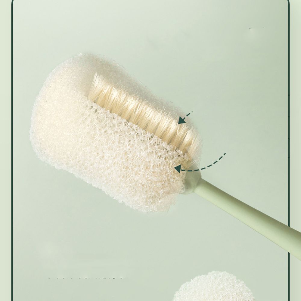 Small Extrudable Milk Bottle Brush Sponge Water Cup Brush Baby Bottle Brush Kitchen Tools Long Handle
