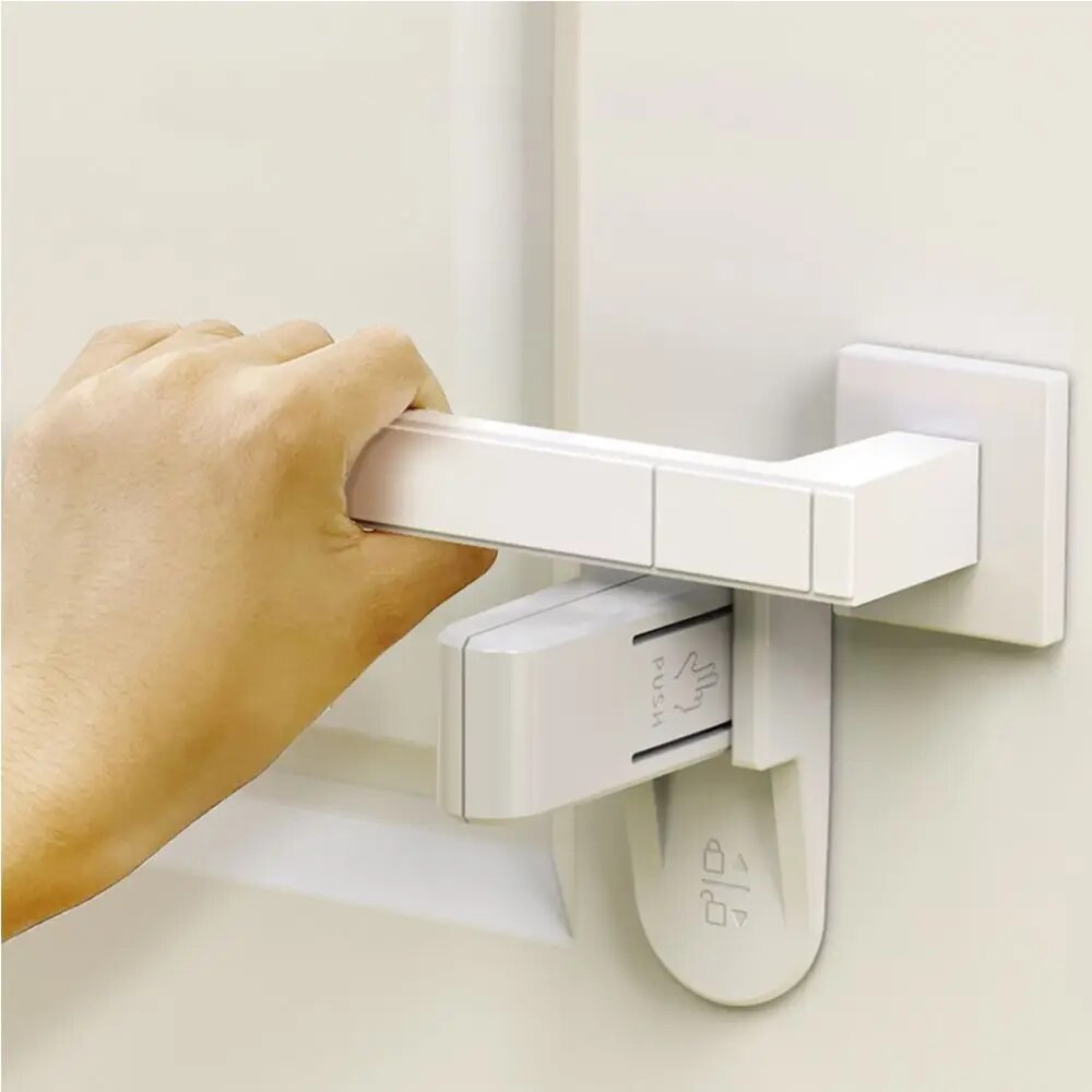 Firm Kids Anti-Pinching Hand Child Protection Equipment Door Lever Lock Anti Open Door Lock Baby Safety Locks