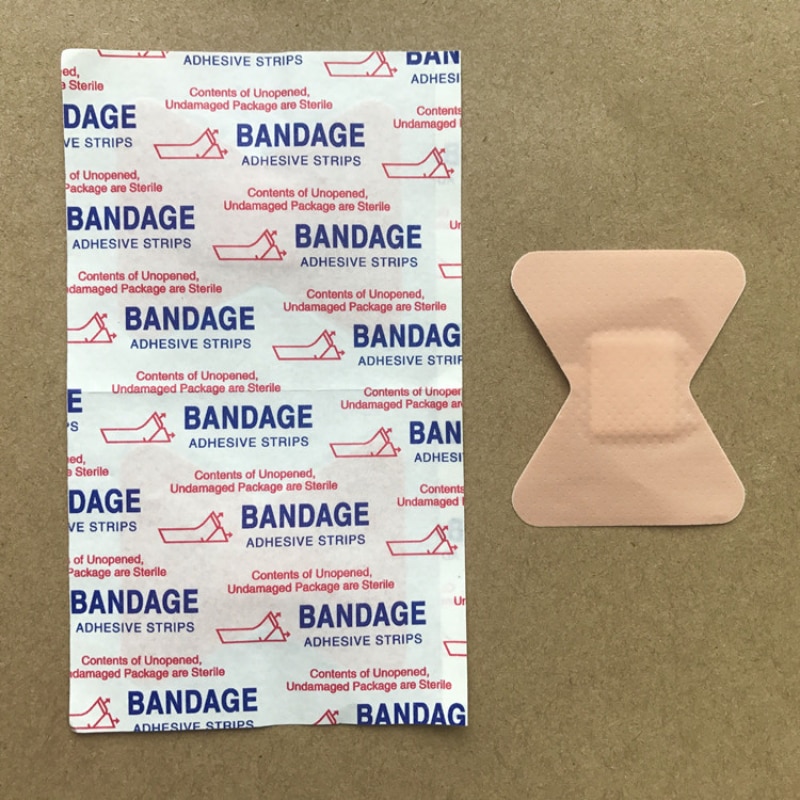 100pcs/lot 45X51mm Kawaii Healing Adhesive Bandage Medical Wound Strips Dressing Tape Plaster Travel Emergency Band Aid Patches