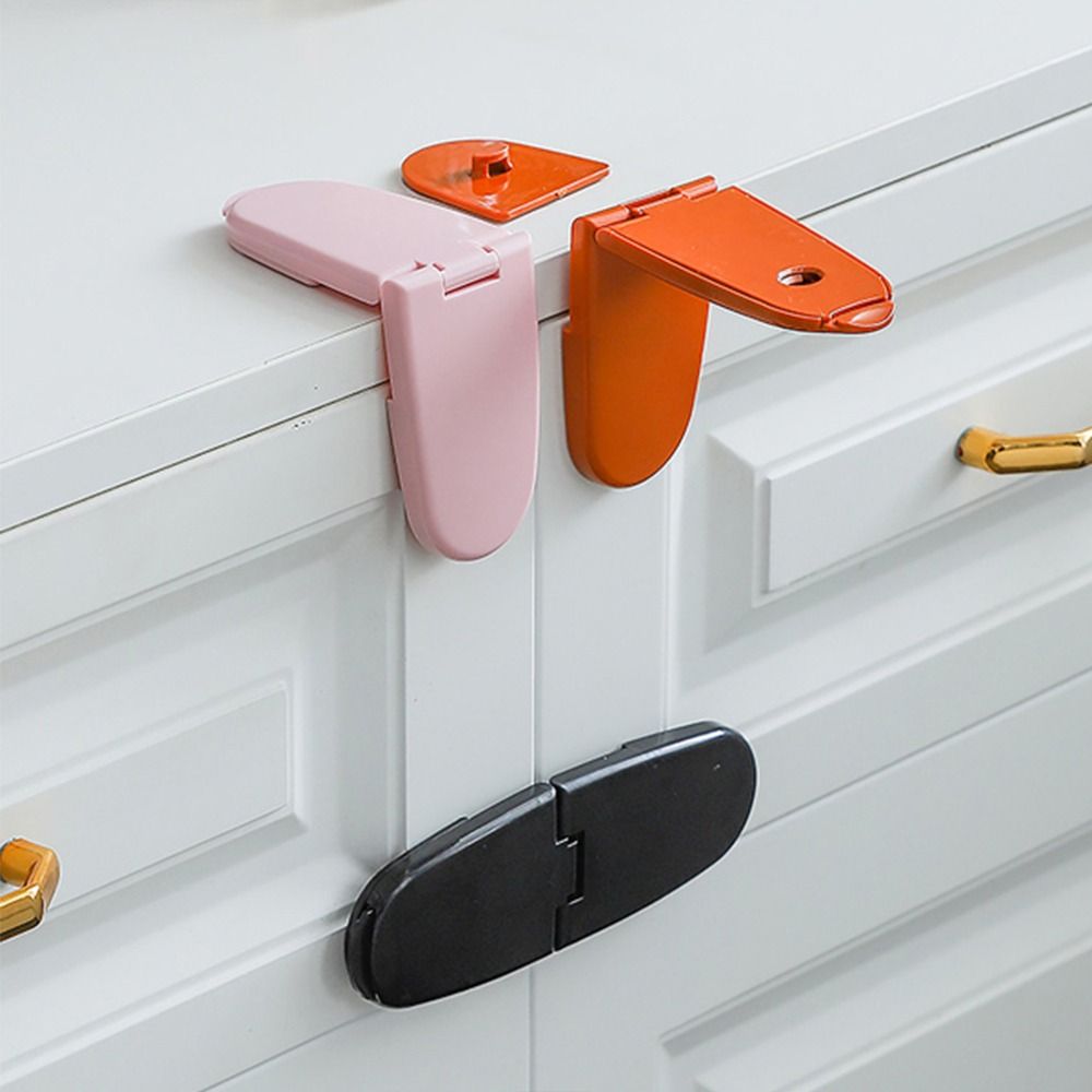 Baby Cabinet Lock Self-Adhesive Child Safety Lock Easy To Use Bedroom Door Anti-opening Home Security Lock