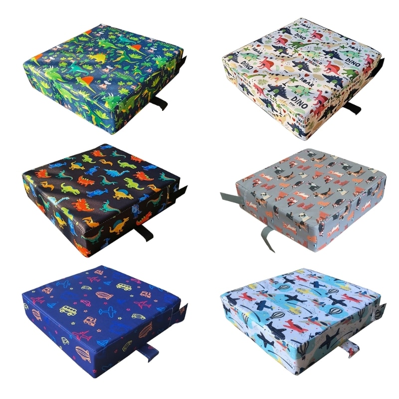 Non Slip Bottom Pad Dining Chair Booster Cushion Detachable Cover for Infant