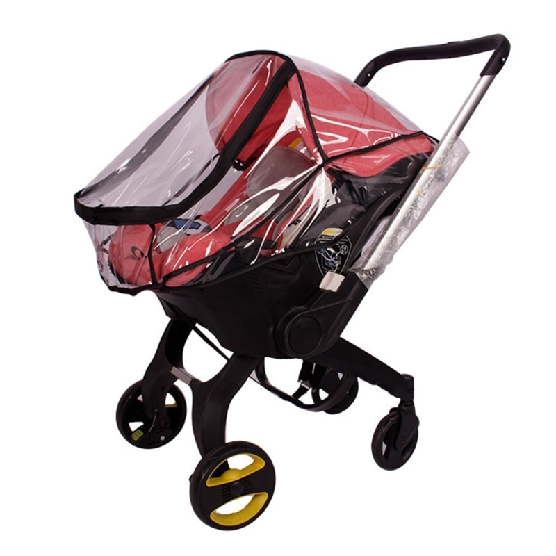 Q81A Baby Stroller Rain Cover Infant Car for SEAT Waterproof Windproof Transparent Sh