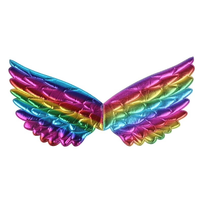 Kids Metallic Glitter Fairy Wings Festival Carnival Masquerade Halloween Christmas Cosplay Party Stage Costume