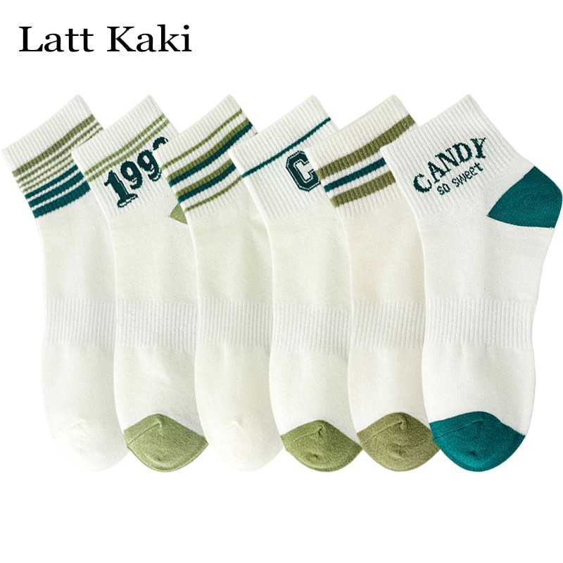 6 Pairs/Lot Socks For Man Summer New Striped Short Socks Male Elastic Breathable Sports Cotton Casual Funny Socks Set Low-cut