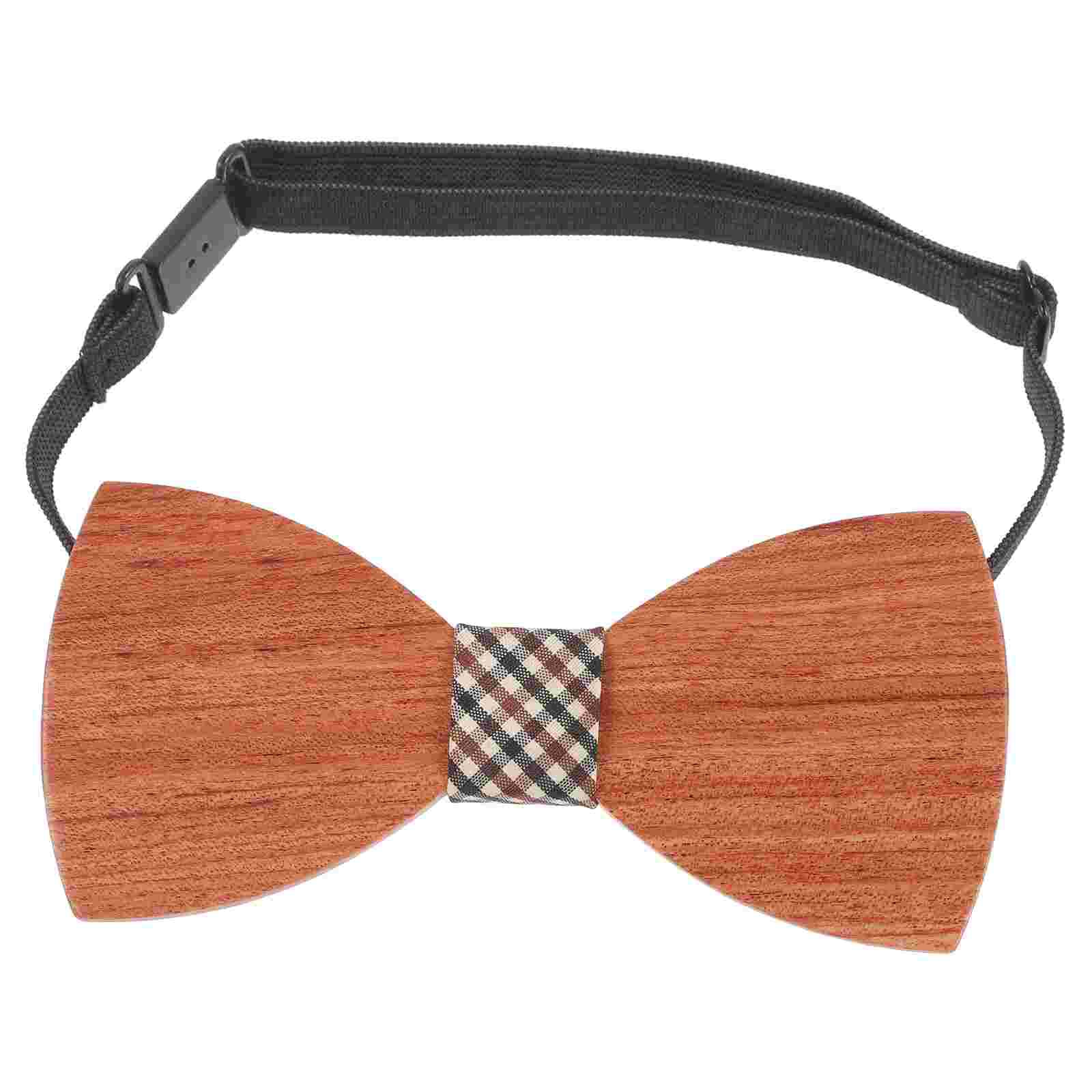 Bowtie Men Accessories Wedding Decor For Receive Flowers Groom Wooden Bow-knot Neckwear Man