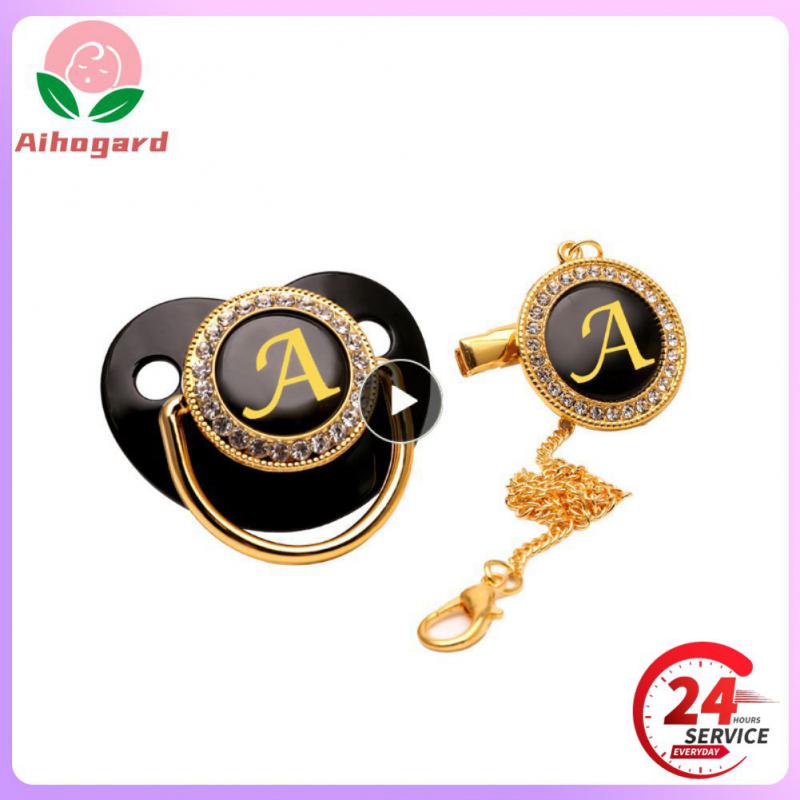 Odorless Milk Nipples 26 Letter Liquid Silicone Pacifier Clip Weaning Pacifier Pacifier Chain Soft Food Grade Baby Pacifier Safe