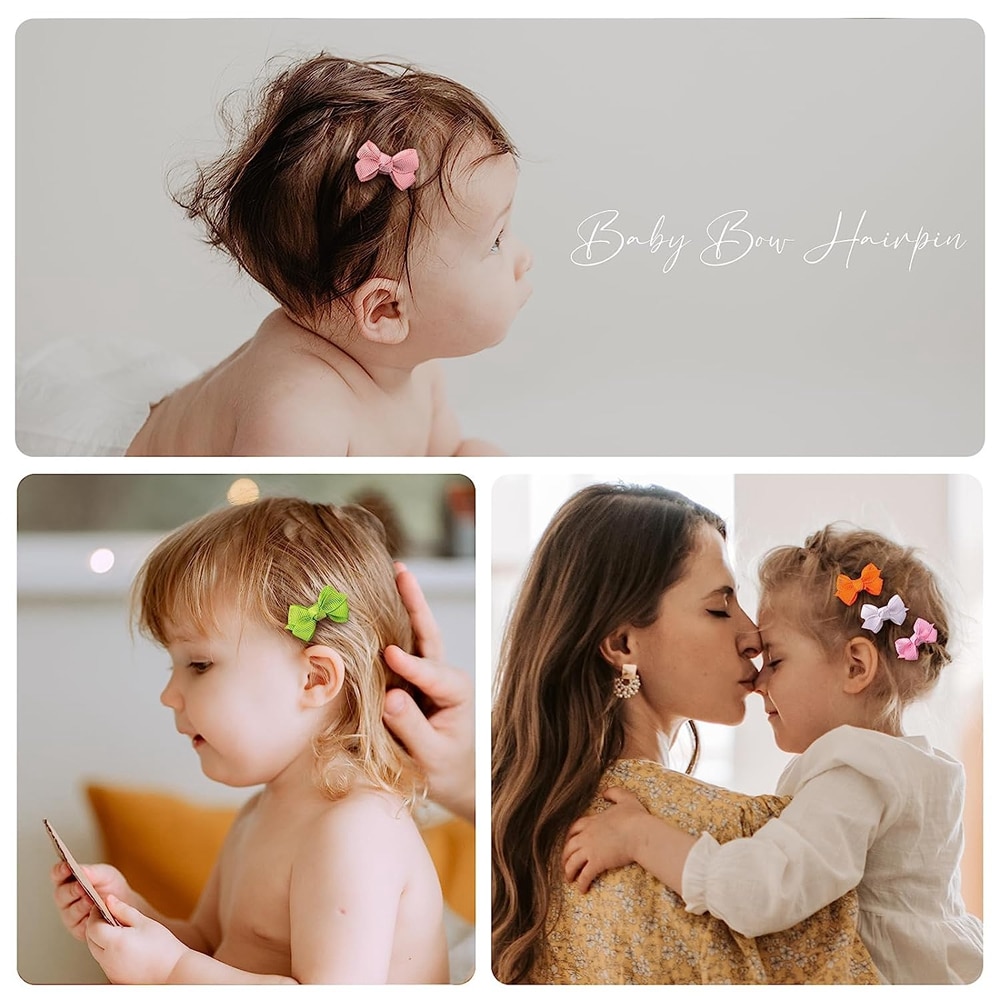 10pcs/lot 1.6'' Boutique Grosgrain Ribbon Pinwheel Hair Bows Alligator Clips for Babies Toddlers Teens Toddlers Newbor