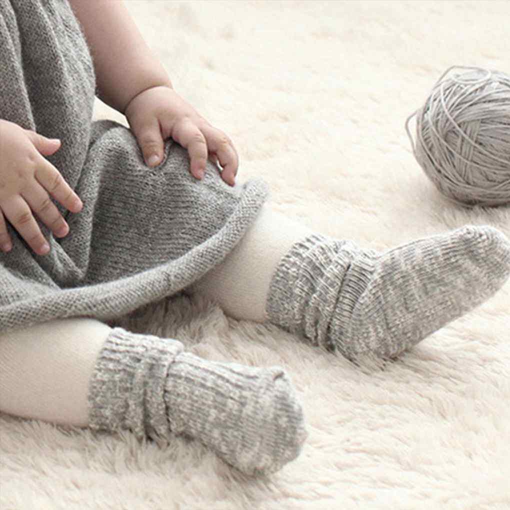 1 Pair Newborn Toddler Infant Kids Baby Boys Girls Soft Anti-slip Socks Knitting Socks