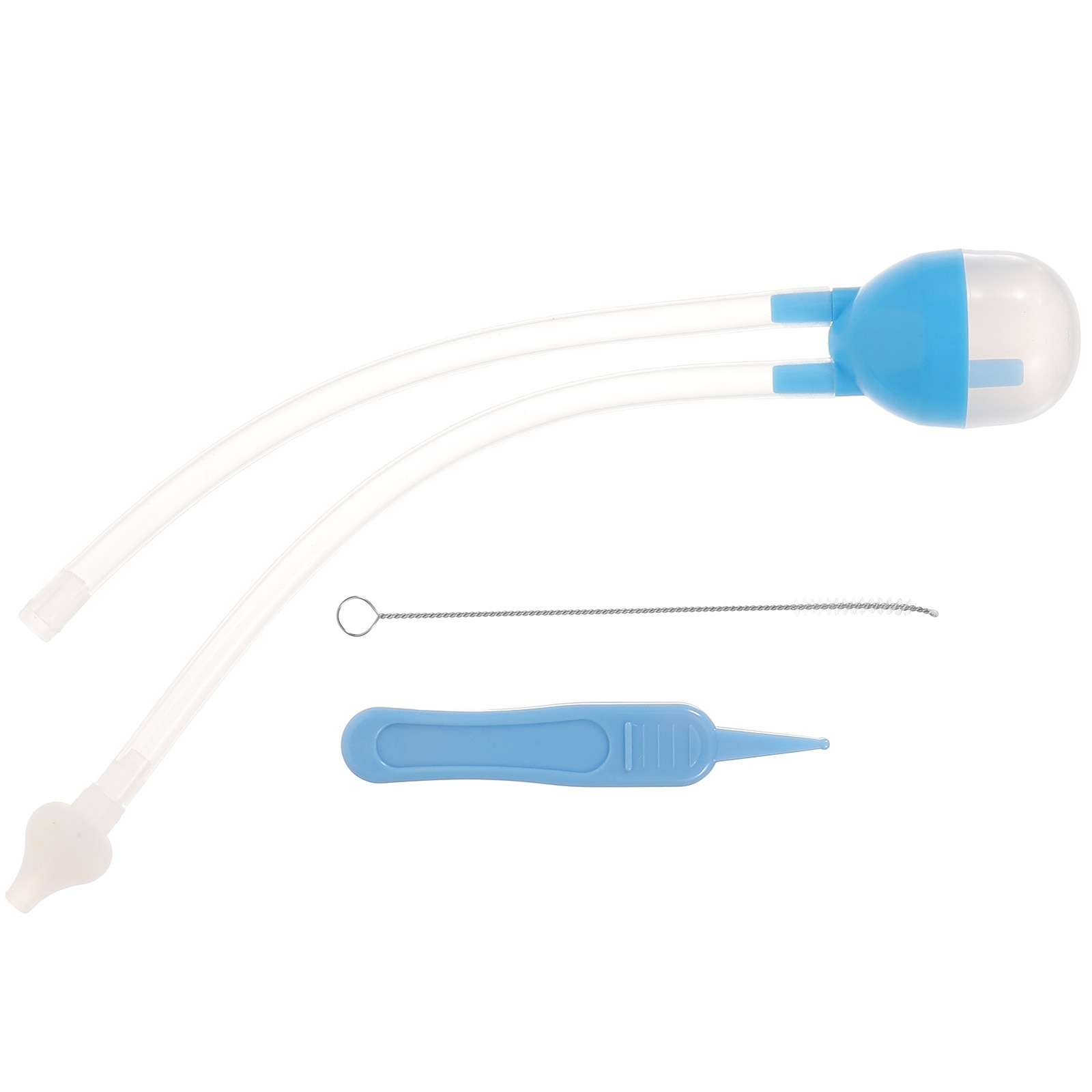 1 Set Nose Sucker Baby Snot Cleaning Pipe Manual Nose Sucker for Newborns