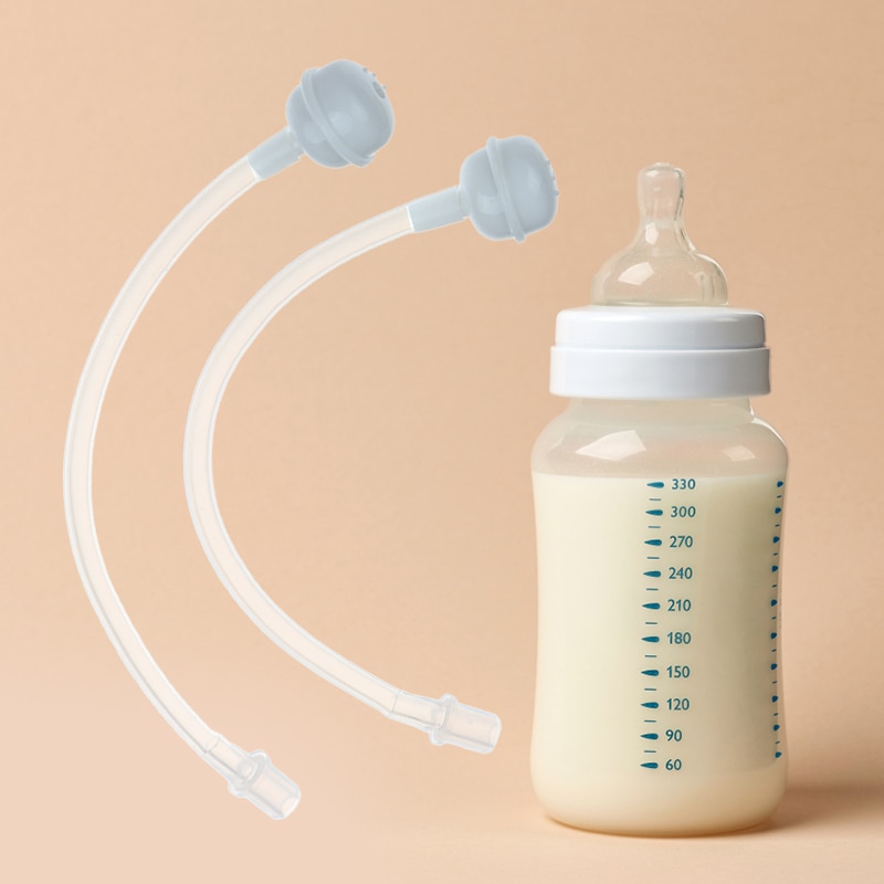 2PCS Children Bottle Straw Liquid Silicone Feeding Sippy Drink Cup Accessory For Baby Children Bottle