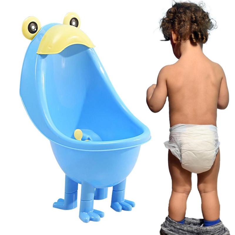 Frog Standing Potty Training Urinal Frog Potty Funny Aiming Target Windmill Pee Trainer Urinal 13.7*9*8.2in Potty Urinal Pee