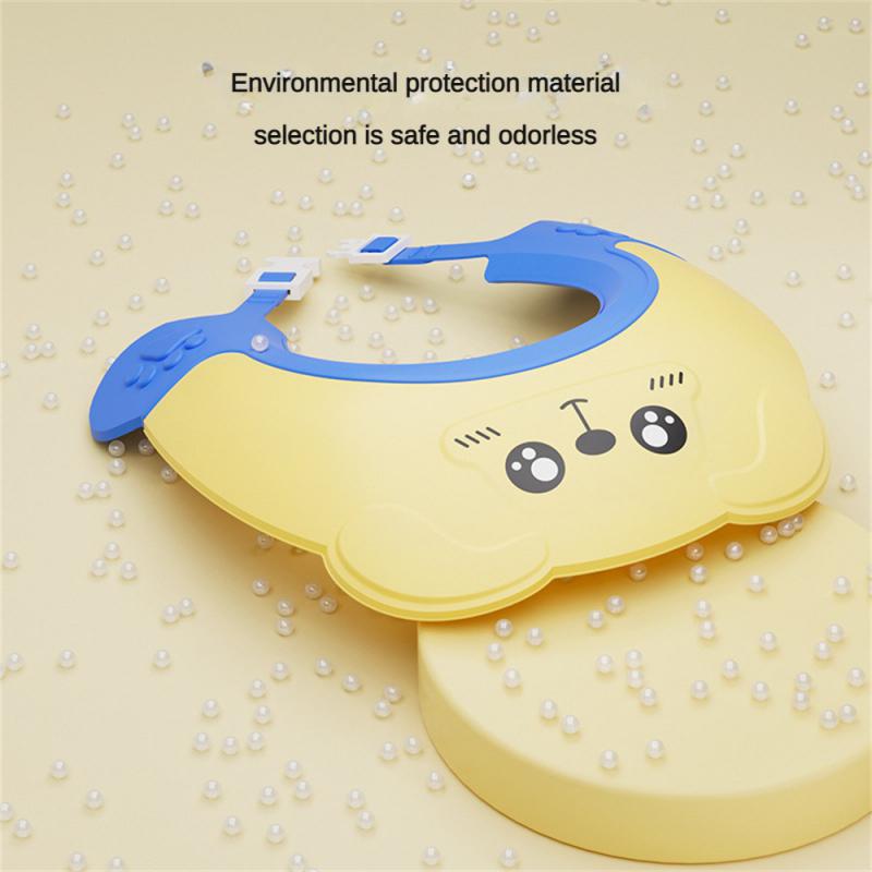 Shampoo Cap Widened Brim Soft Fit Childrens Shampoo Cap Baby Care Waterproof Cap Pregnancy Craftsmanship Waterproof Earmuffs Tpe