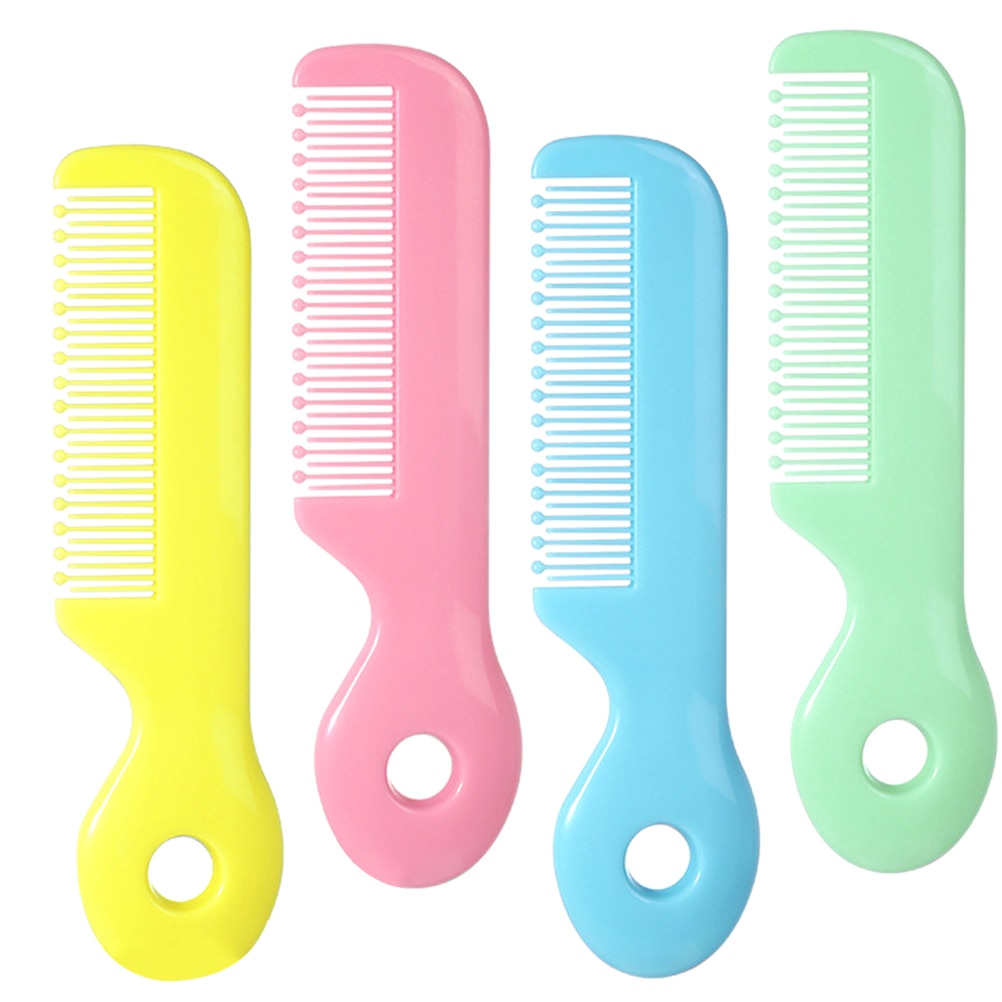 4pcs Baby Safety Combs Round Teeth Toddler Hair Comb Infant Hair Groomer