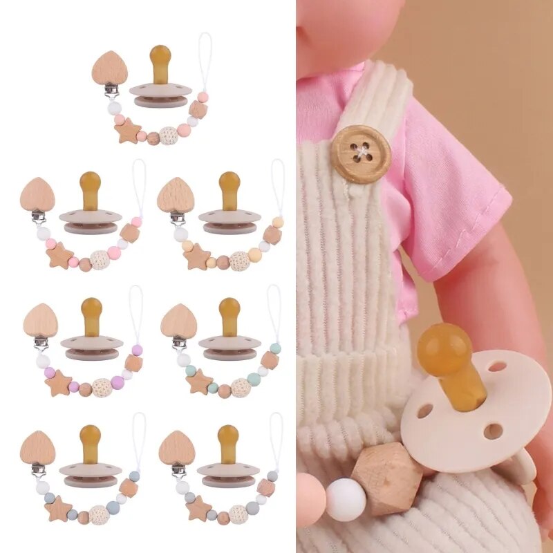 K1MA Anti-drop Silicone Baby Pacifier Teether Chewable Toy Shower Gift for Infants