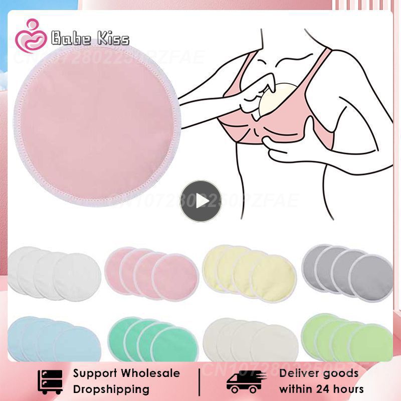 Three-layer Waterproof Superfine Bamboo Fiber Breast Pad Anti-overflow, Washable And Reusable Nursing Breast Pad