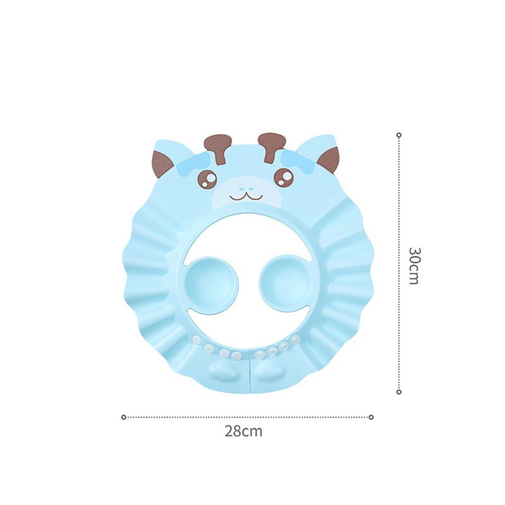 Shower Durable Toddler Ear Protection Waterproof Infant Cartoon Baby Bath Hat Shampoo Cap Bath Visor Hat Head Cover