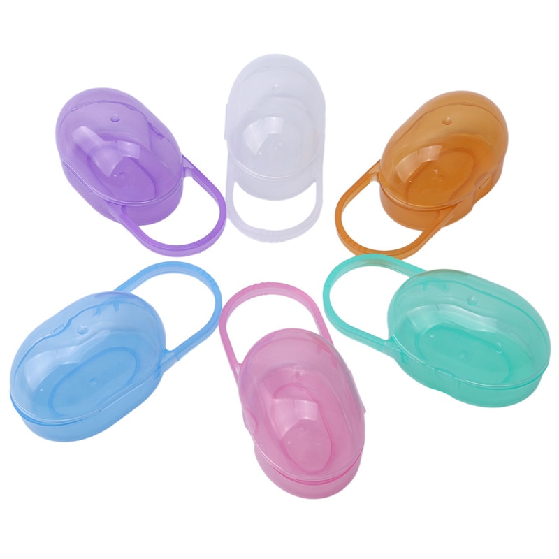 2023 Portable Pacifier Box Kids Pacifier Nipple Cradle Case Holder Travel Storage Box Baby Infant Pacifiers Boxes