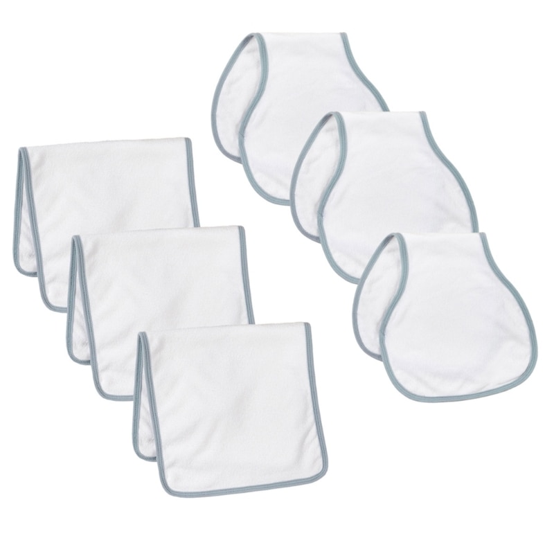 Q81A 6Pcs/lot Cotton Baby Burp Cloths Newborn Soft Absorbent Bib Unisex Saliva Towel