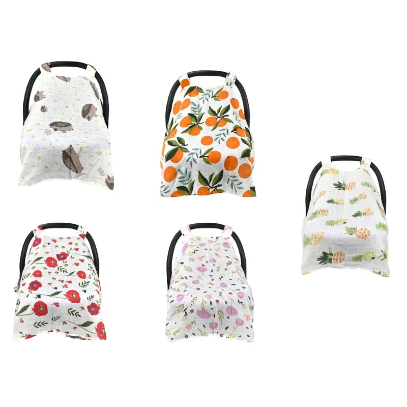Multi-Use Nursing Cover Breastfeeding Scarf Baby Car for SEAT Covers Cotton Stroller Canopy Blanket