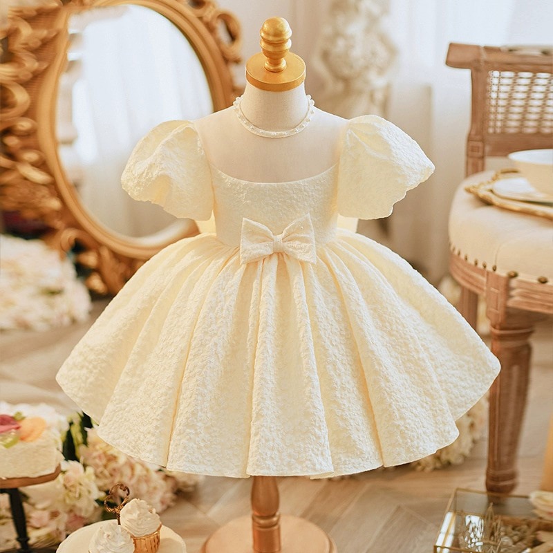 Girls' 1st Birthday Party Dress New Summer Children's High-end Wedding Fluffy Princess Dress y1030