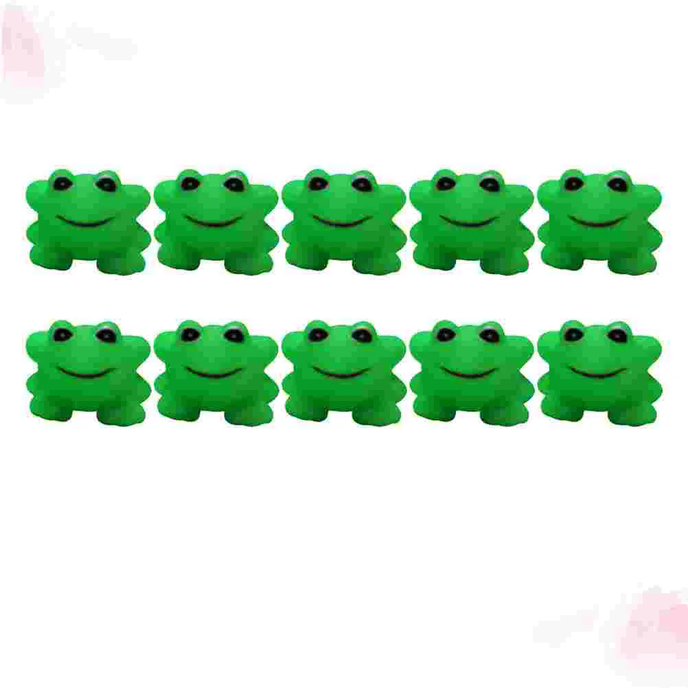 10pcs Frogs Baby Toys Funny Bathing Squeaky Sound Dabbling Water Pool Bath Time For Toddler Newborn