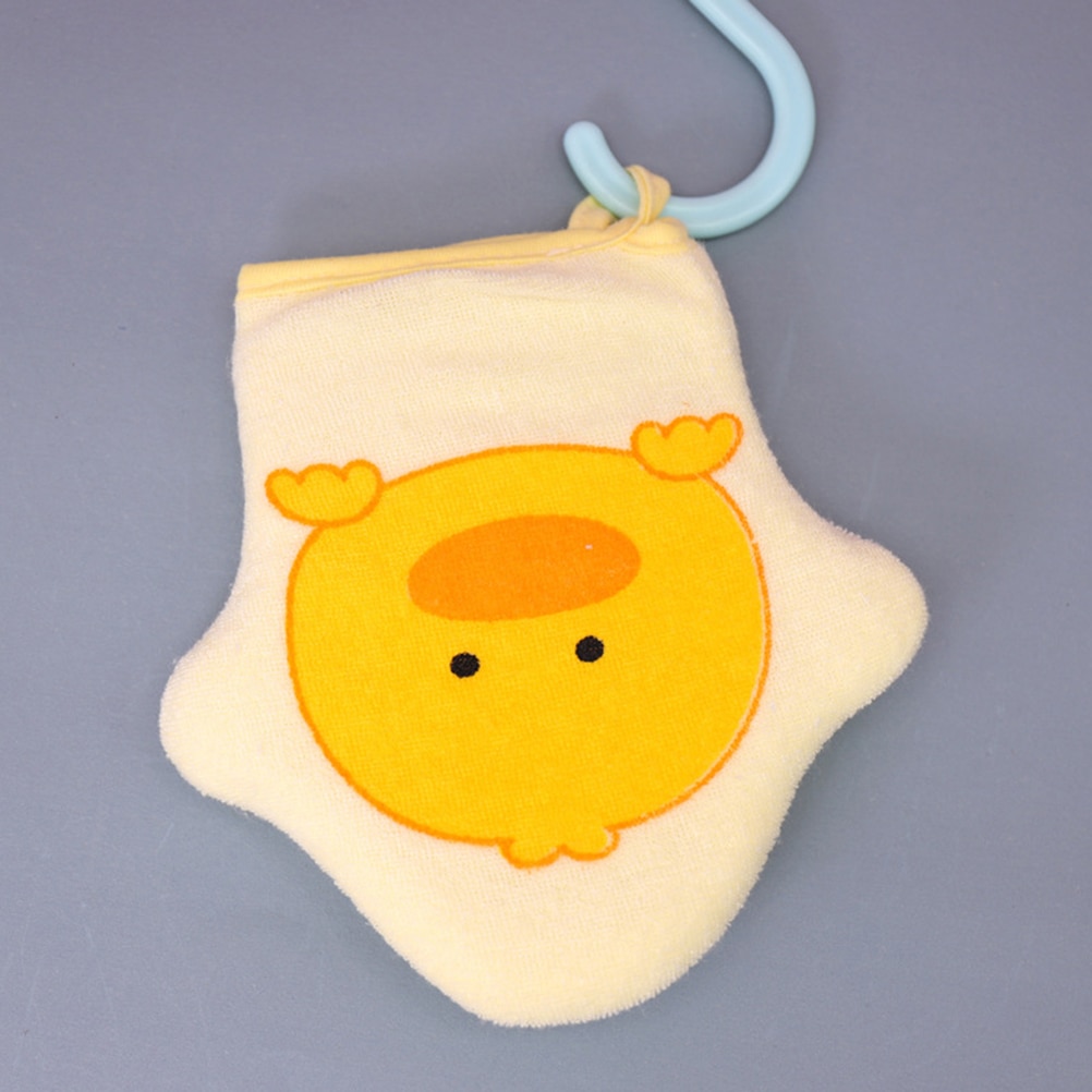 3pcs Baby Bathing Sponge Gloves Cartoon Baby Bath Sponge Assorted Color