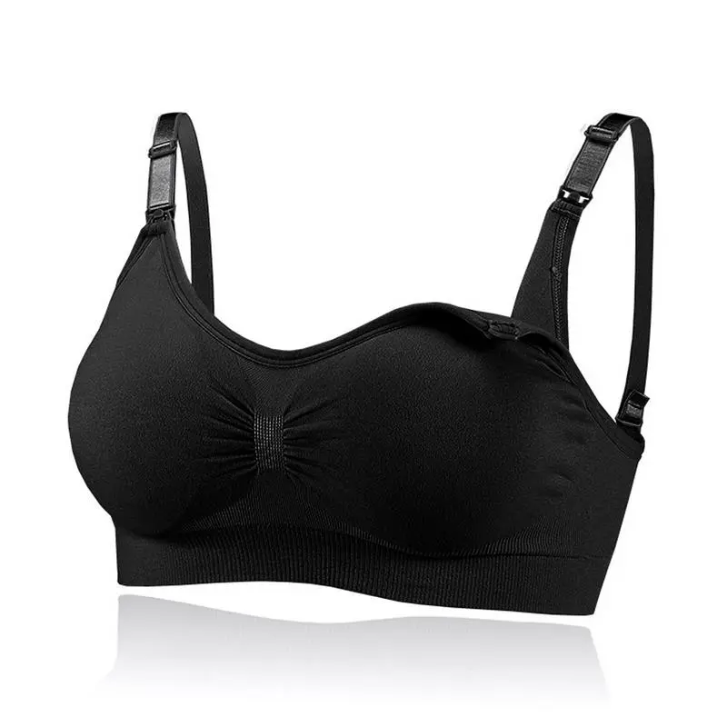 Nursing Bra With Breathable Pads Maternity Bras For Pregnancy And Breastfeeding Maternity Nursing Bra No Steel Ring Gathering