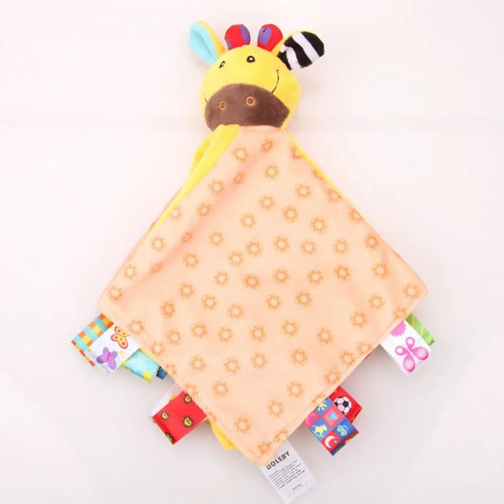 Lovely Baby Plush Toy Bite Resistant Baby Soother Toy Animal Appearance Baby Animal Plush Toys with Tags Chewable